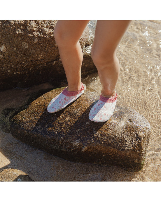 LITTLE DUTCH. Παιδικά παπουτσάκια θαλάσσης Dreamy Flowerfield - Νο 21-22