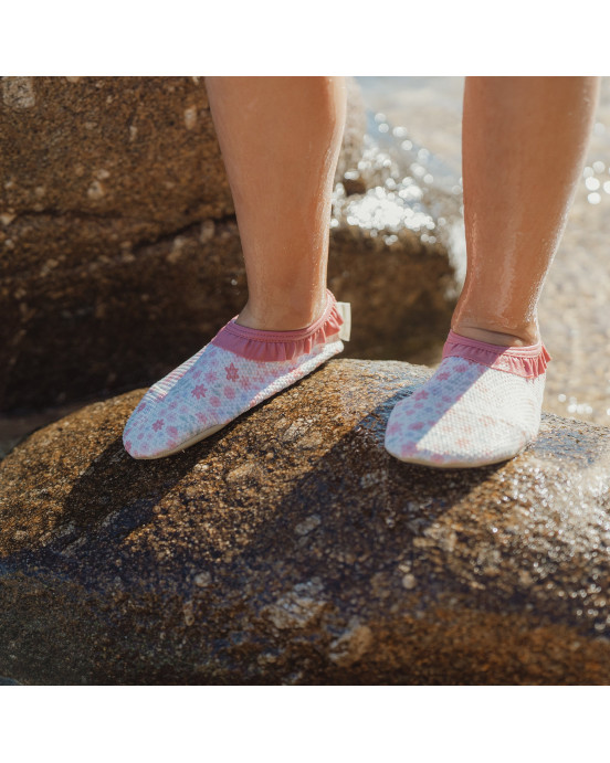 LITTLE DUTCH. Παιδικά παπουτσάκια θαλάσσης Dreamy Flowerfield - Νο 21-22