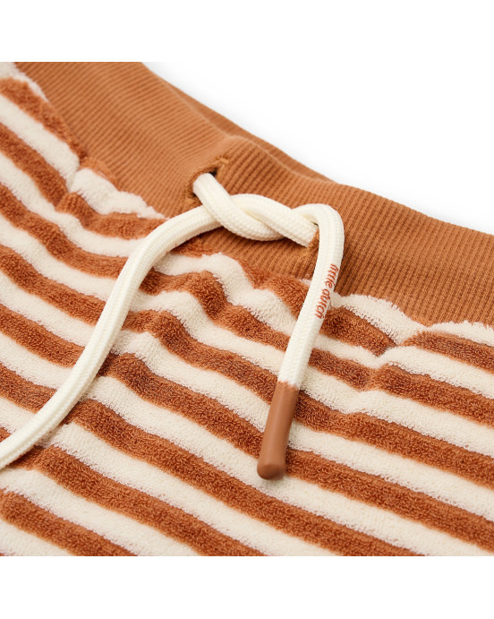 LITTLE DUTCH. Σετ αμάνικο μπλουζάκι και κοντό παντελονάκι Ocean World Brown - 74/80