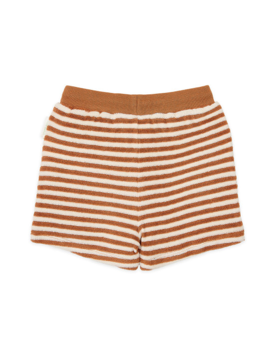 LITTLE DUTCH. Σετ αμάνικο μπλουζάκι και κοντό παντελονάκι Ocean World Brown - 86/92