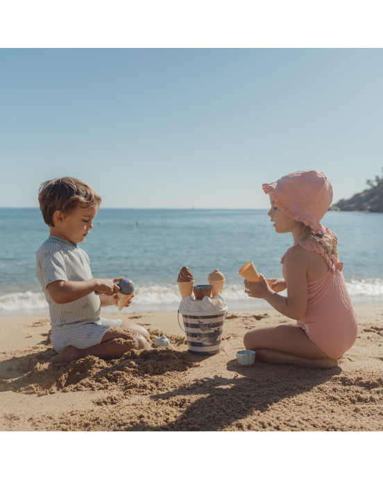 LITTLE DUTCH. Σετ μπλουζάκι κοντομάνικο και μαγιό UV για αγόρια Ocean Adventure - Νο 62/68