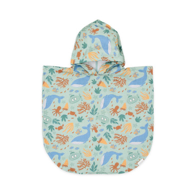 LITTLE DUTCH. Παιδικό πόντσο Ocean World Multicolour - One size