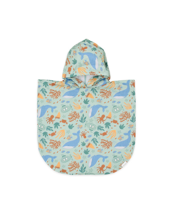 LITTLE DUTCH. Παιδικό πόντσο Ocean World Multicolour - One size