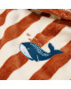 LITTLE DUTCH. Παιδικό πόντσο Ocean World Brown Stripe - One size