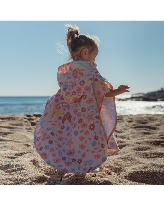 LITTLE DUTCH. Παιδικό πόντσο Dreamy Mermaid Multicolour - One size