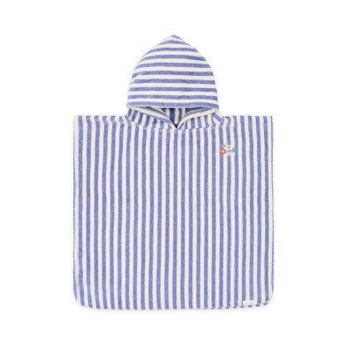 LITTLE DUTCH. Παιδικό πόντσο Dreamy Purple Stripe - One size