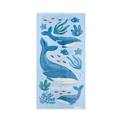 LITTLE DUTCH. Πετσέτα θαλάσσης Ocean World Blue - 60x120