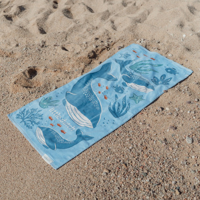 LITTLE DUTCH. Πετσέτα θαλάσσης Ocean World Blue - 60x120