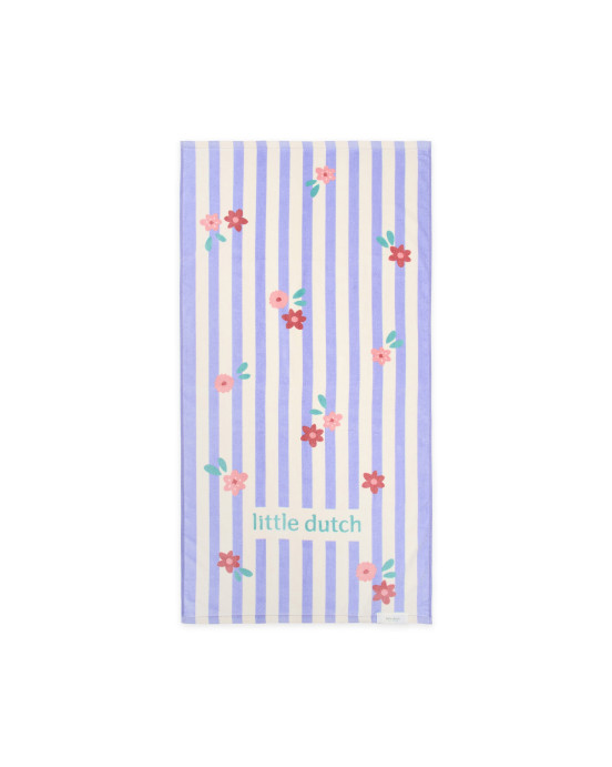 LITTLE DUTCH. Πετσέτα θαλάσσης Dreamy Purple Stripe - 60x120