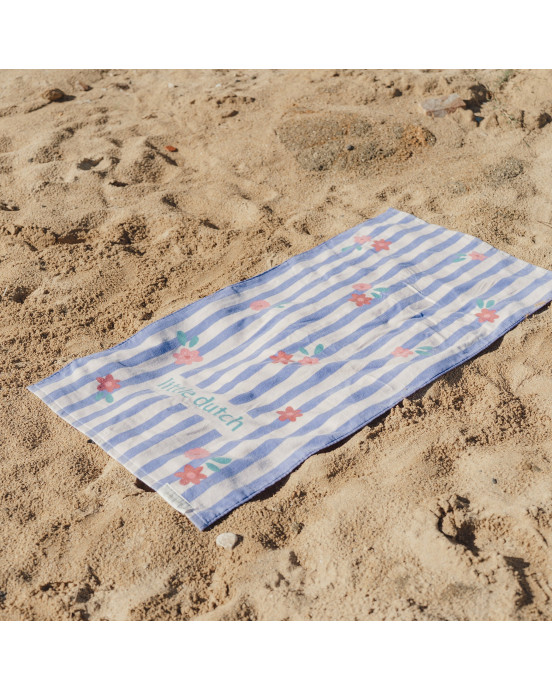 LITTLE DUTCH. Πετσέτα θαλάσσης Dreamy Purple Stripe - 60x120