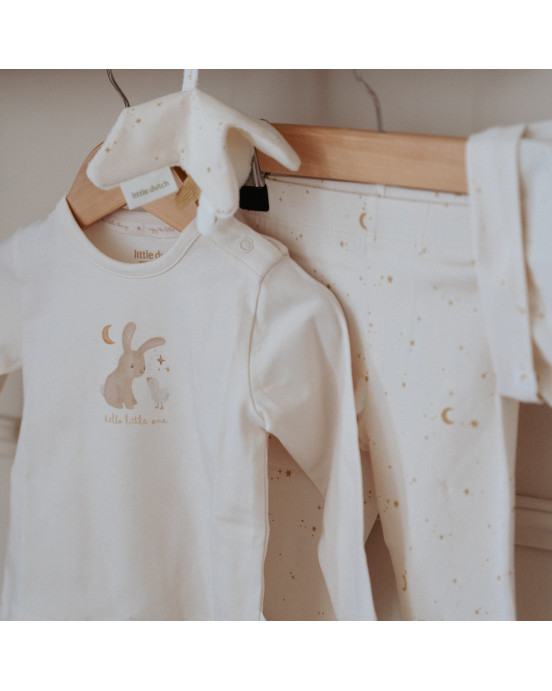 LITTLE DUTCH. Σετ δώρου με ρουχαλάκια Newborn Naturals - Νο 50/56