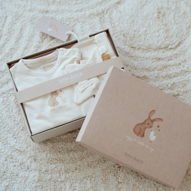 LITTLE DUTCH. Σετ δώρου με ρουχαλάκια Newborn Naturals - Νο 62/68