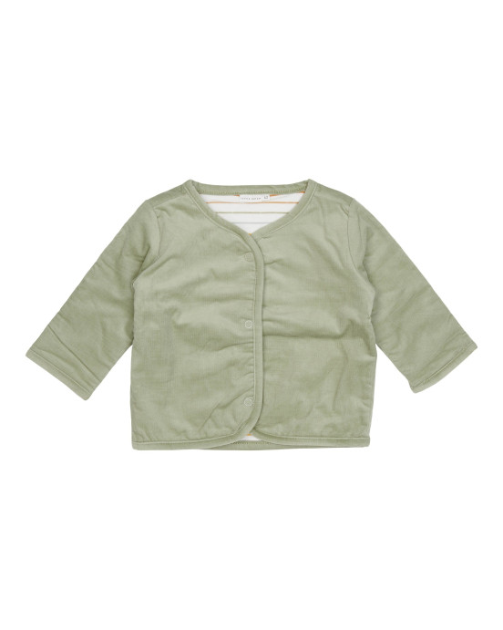 LITTLE DUTCH. Μπουφάν διπλής όψης Vintage Sunny Stripes/Green - Νο80