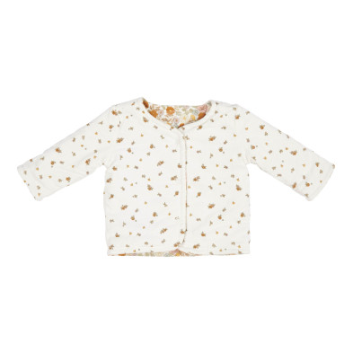 LITTLE DUTCH. Μπουφάν διπλής όψης Vintage Little Flowers/White Blossom  - Νο86