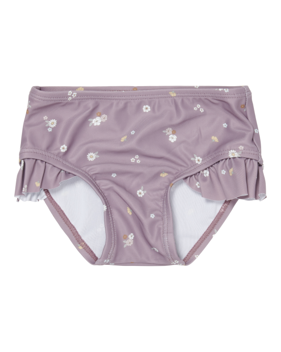 LITTLE DUTCH. Παιδικό μαγιό μπικίνι με βολάν Mauve Blossom - 62/68