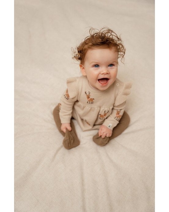 LITTLE DUTCH. Παιδικό καλσόν Brown - Νο 62/68