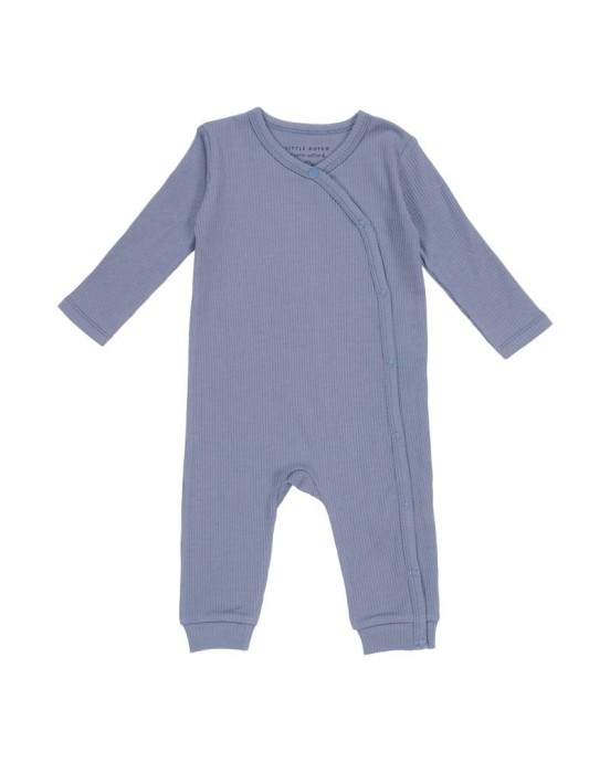 LITTLE DUTCH. Ολόσωμο φορμάκι Rib Blue - Νο 86/92