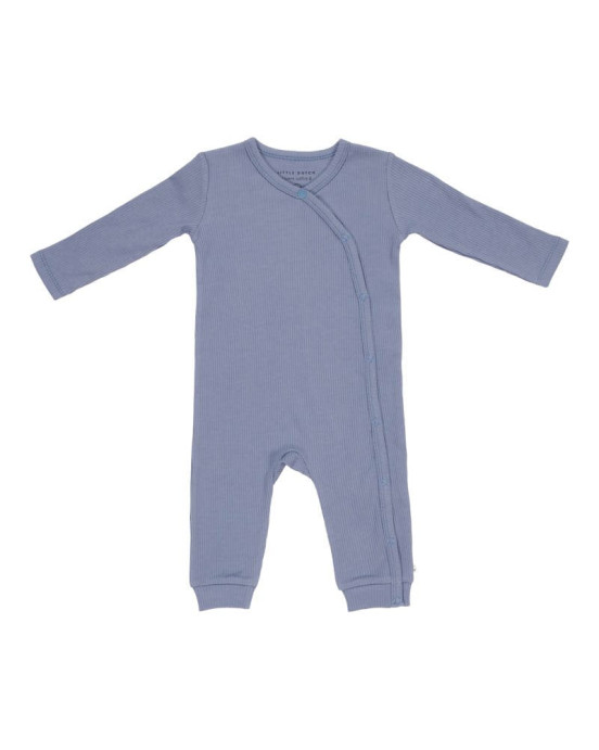 LITTLE DUTCH. Ολόσωμο φορμάκι Rib Blue - Νο 86/92