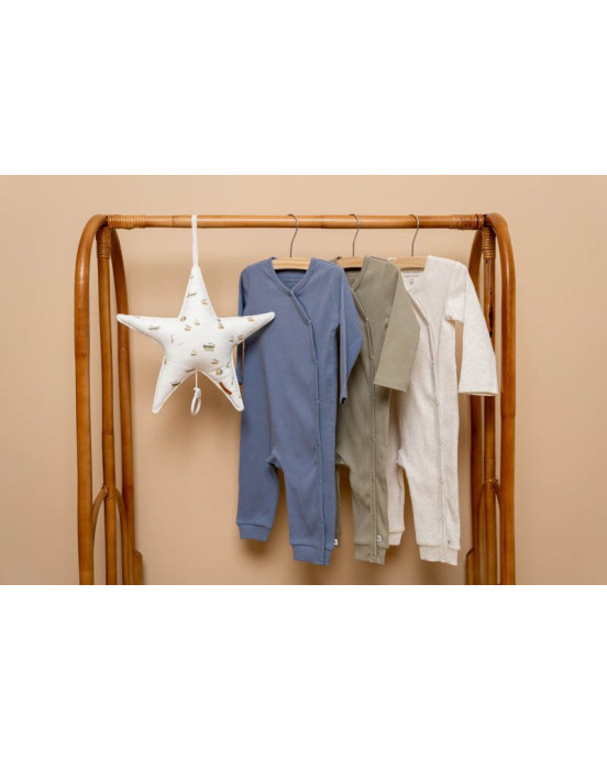 LITTLE DUTCH. Ολόσωμο φορμάκι Rib Blue - Νο 86/92