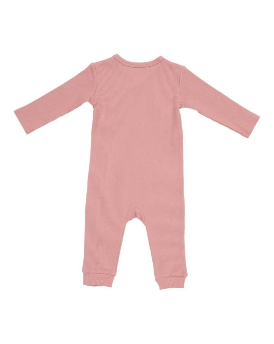 LITTLE DUTCH. Ολόσωμο φορμάκι Rib Vintage Pink - Νο 86/92