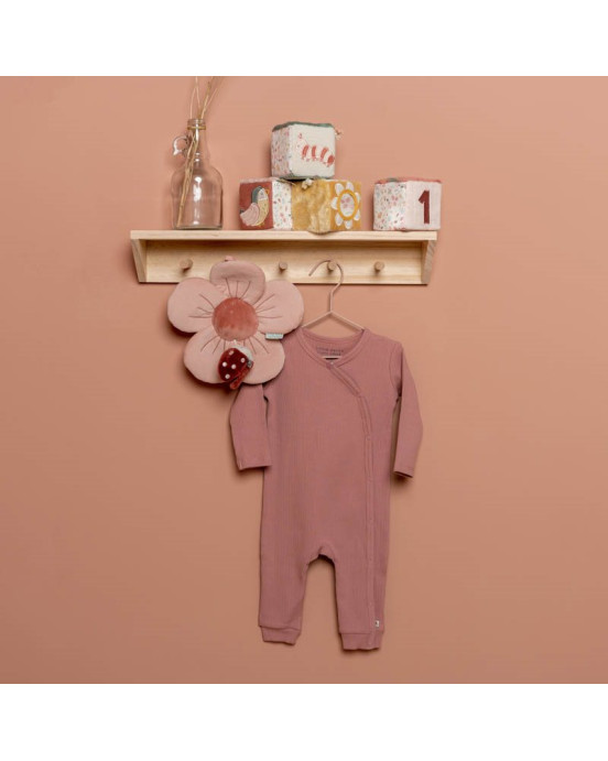 LITTLE DUTCH. Ολόσωμο φορμάκι Rib Vintage Pink - Νο 86/92