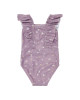 LITTLE DUTCH. Ολόσωμο μαγιό με βολάν για κορίτσια Mauve Blossom - 62/68