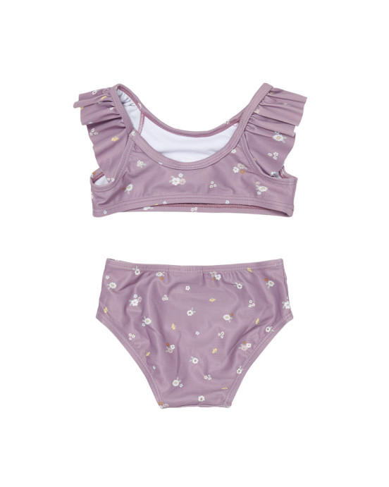 LITTLE DUTCH. Παιδικό σετ μπικίνι με βολάν Mauve Blossom - 74/80