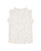 LITTLE DUTCH. Μπλουζάκι αμάνικο με κουμπάκια Flowers & Butterflies - 86