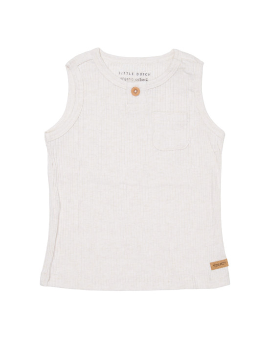 LITTLE DUTCH. Μπλουζάκι αμάνικο με τσέπη Sand - 68