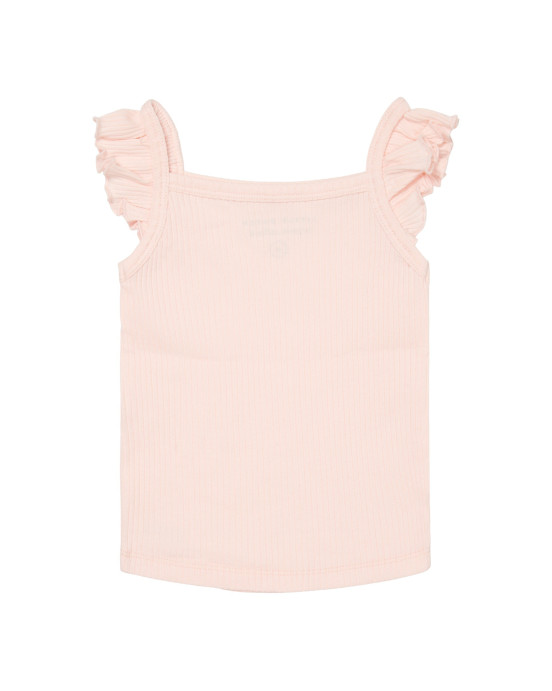 LITTLE DUTCH. Μπλουζάκι αμάνικο με βολάν Ροζ - 62
