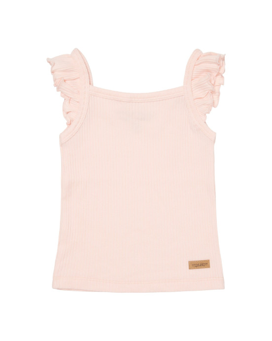 LITTLE DUTCH. Μπλουζάκι αμάνικο με βολάν Ροζ - 68