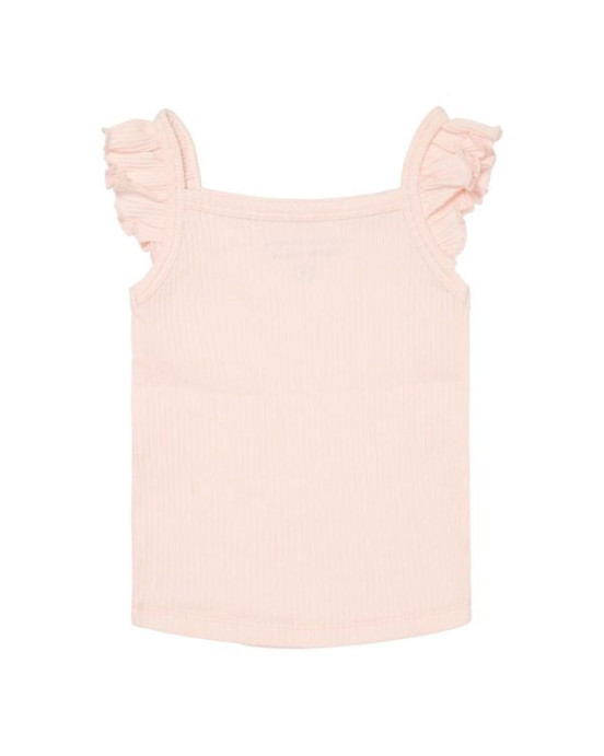 LITTLE DUTCH. Μπλουζάκι αμάνικο με βολάν Ροζ - 68