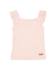 LITTLE DUTCH. Μπλουζάκι αμάνικο με βολάν Ροζ - 74