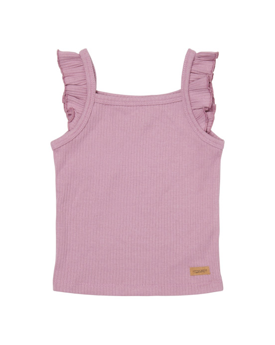 LITTLE DUTCH. Μπλουζάκι αμάνικο με βολάν Μωβ - 86