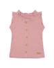 LITTLE DUTCH. Μπλουζάκι αμάνικο με κουμπάκια Vintage Pink - 86