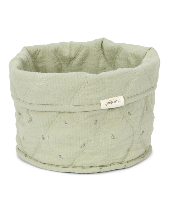 LITTLE DUTCH. Καλάθι αλλαξιέρας καπιτονέ μικρό Pure Sage