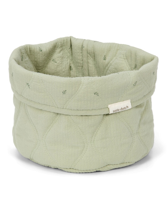 LITTLE DUTCH. Καλάθι αλλαξιέρας καπιτονέ μικρό Pure Sage