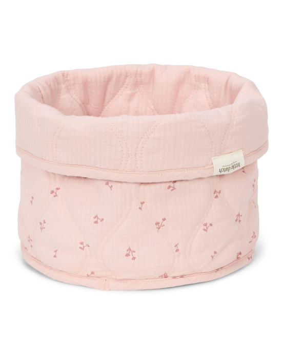LITTLE DUTCH. Καλάθι αλλαξιέρας καπιτονέ μικρό Pure Blossom