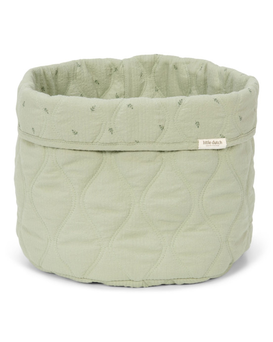LITTLE DUTCH. Καλάθι αλλαξιέρας καπιτονέ μεγάλο Pure Sage