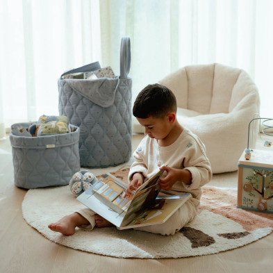 LITTLE DUTCH. Καλάθι αποθήκευσης μεγάλο Pure Denim Blue