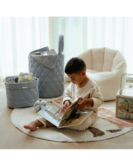 LITTLE DUTCH. Καλάθι αποθήκευσης μεγάλο Pure Denim Blue