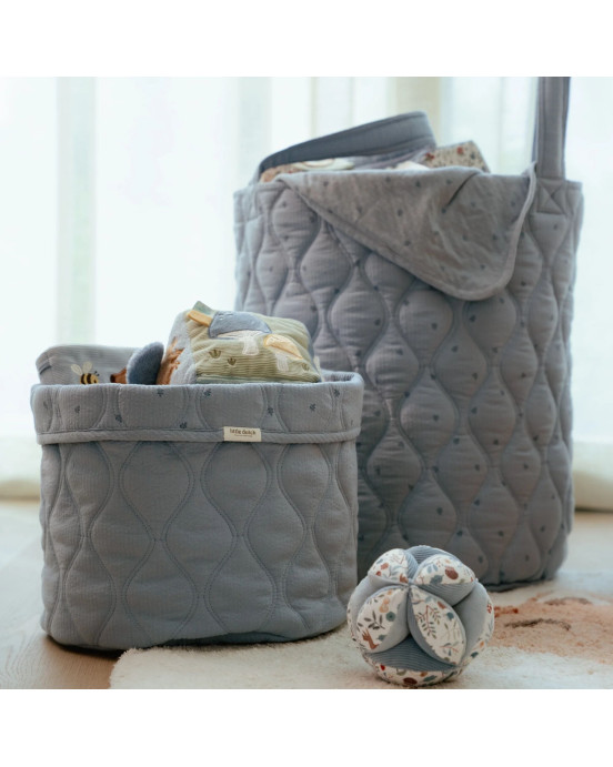 LITTLE DUTCH. Καλάθι αποθήκευσης μεγάλο Pure Denim Blue