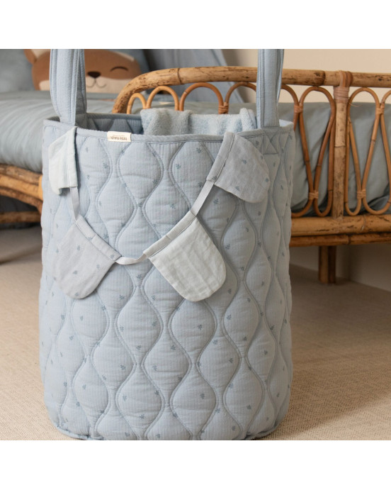 LITTLE DUTCH. Καλάθι αποθήκευσης μεγάλο Pure Denim Blue