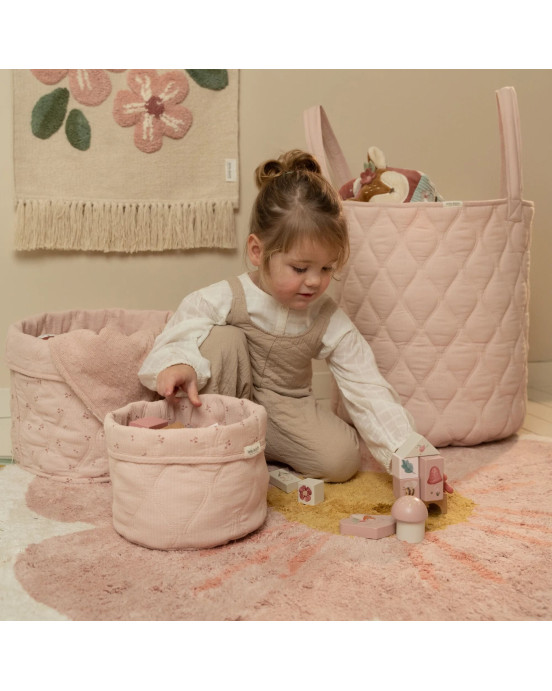 LITTLE DUTCH. Καλάθι αποθήκευσης μεγάλο Pure Blossom