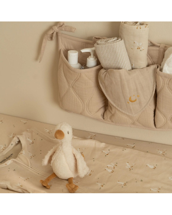 LITTLE DUTCH. Υφασμάτινες θήκες οργάνωσης καπιτονέ Pure Soft Beige