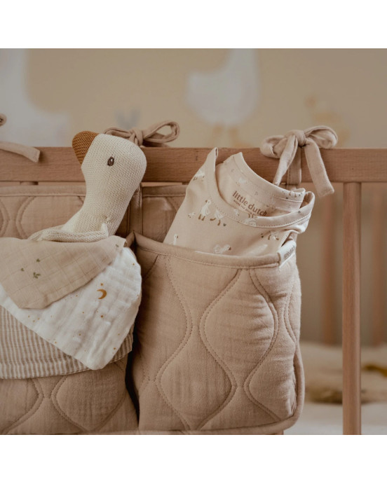 LITTLE DUTCH. Υφασμάτινες θήκες οργάνωσης καπιτονέ Pure Soft Beige