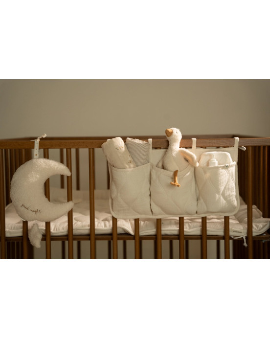 LITTLE DUTCH. Υφασμάτινες θήκες οργάνωσης καπιτονέ Pure Soft White