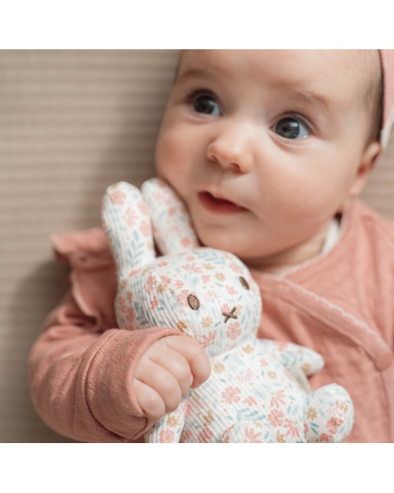 LITTLE DUTCH. Υφασμάτινο κουκλάκι Miffy Lucky Blossom all over 15εκ. GRS