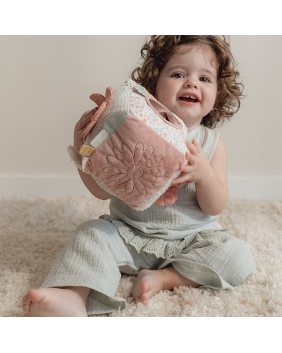 LITTLE DUTCH. Υφασμάτινος κύβος δραστηριοτήτων - Lucky Blossom GRS