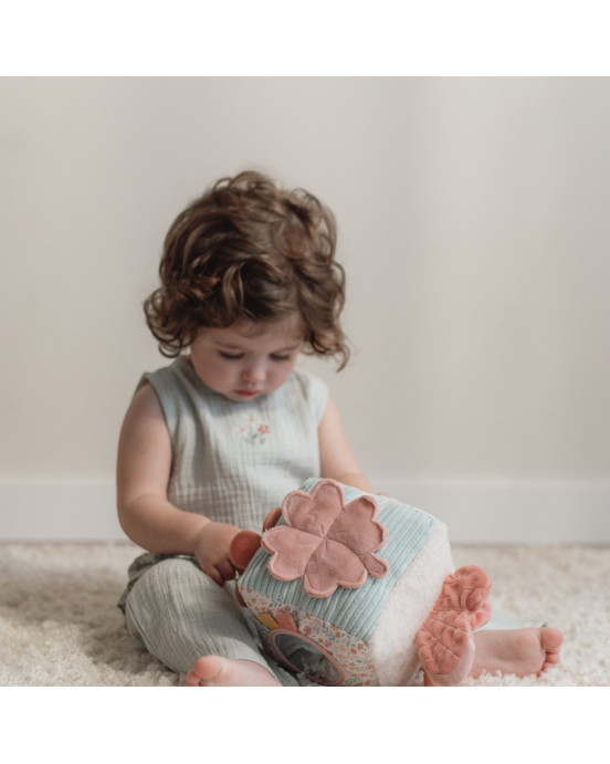 LITTLE DUTCH. Υφασμάτινος κύβος δραστηριοτήτων - Lucky Blossom GRS